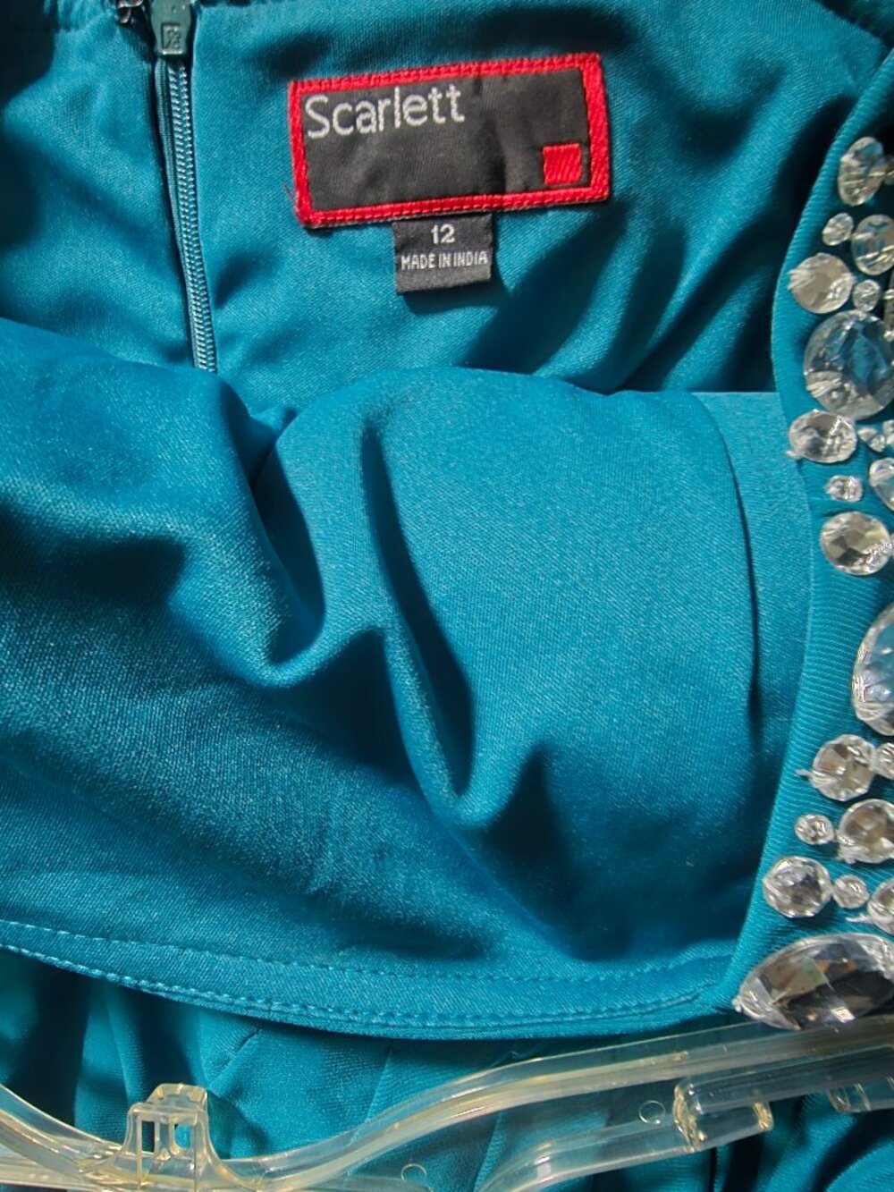 Blue Green Cocktail Dress - Picture 5 of 5